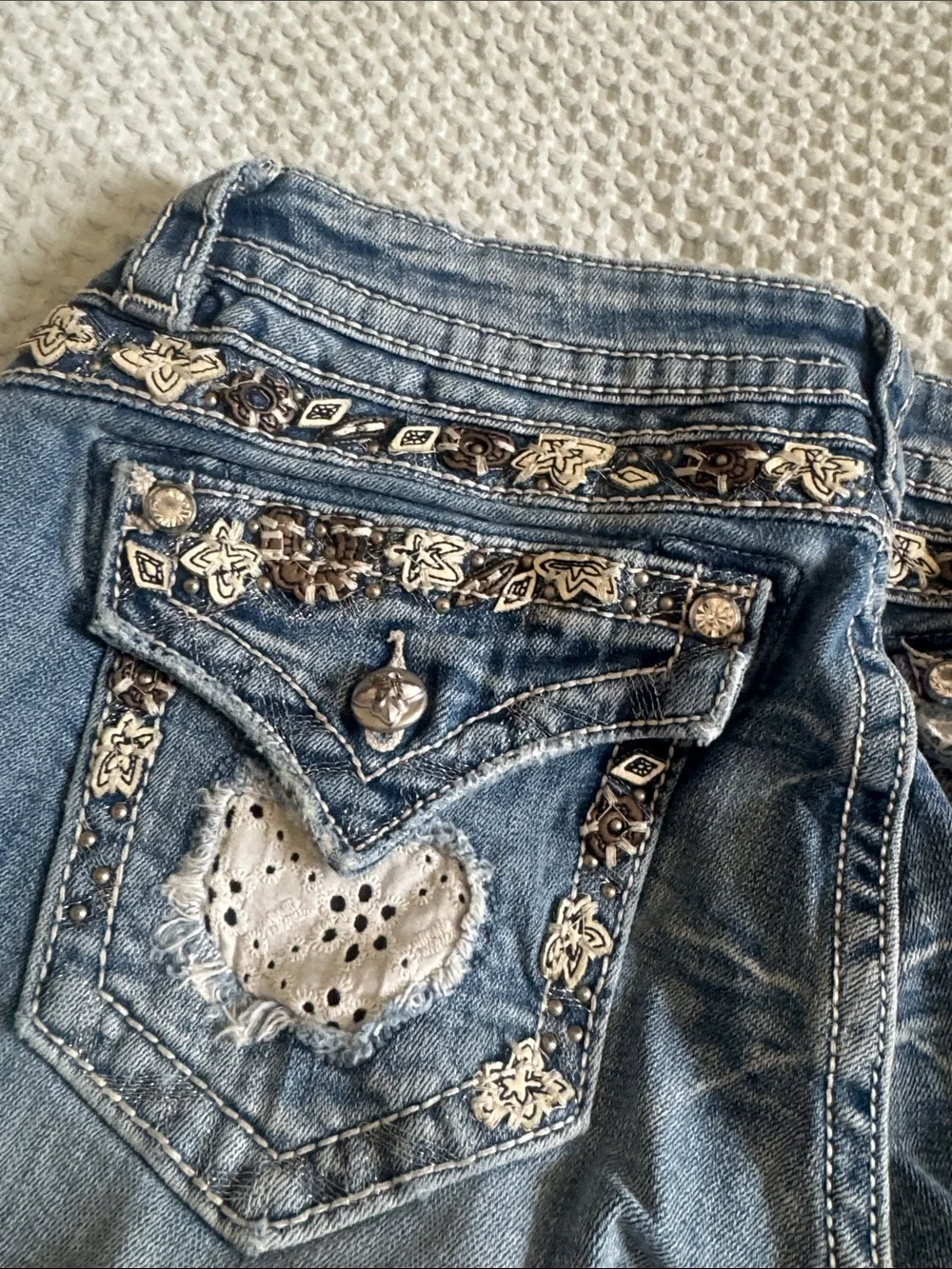 Miss Me Light Blue Boot Cut Jeans